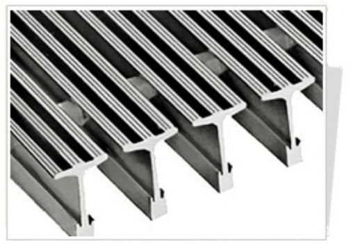 Press-Locked Bar Grating